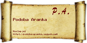 Podoba Aranka névjegykártya